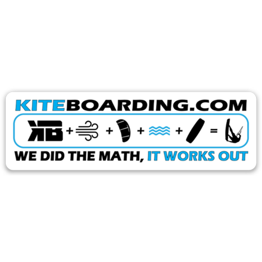 Kiteboarding.com We Did The Math Sticker