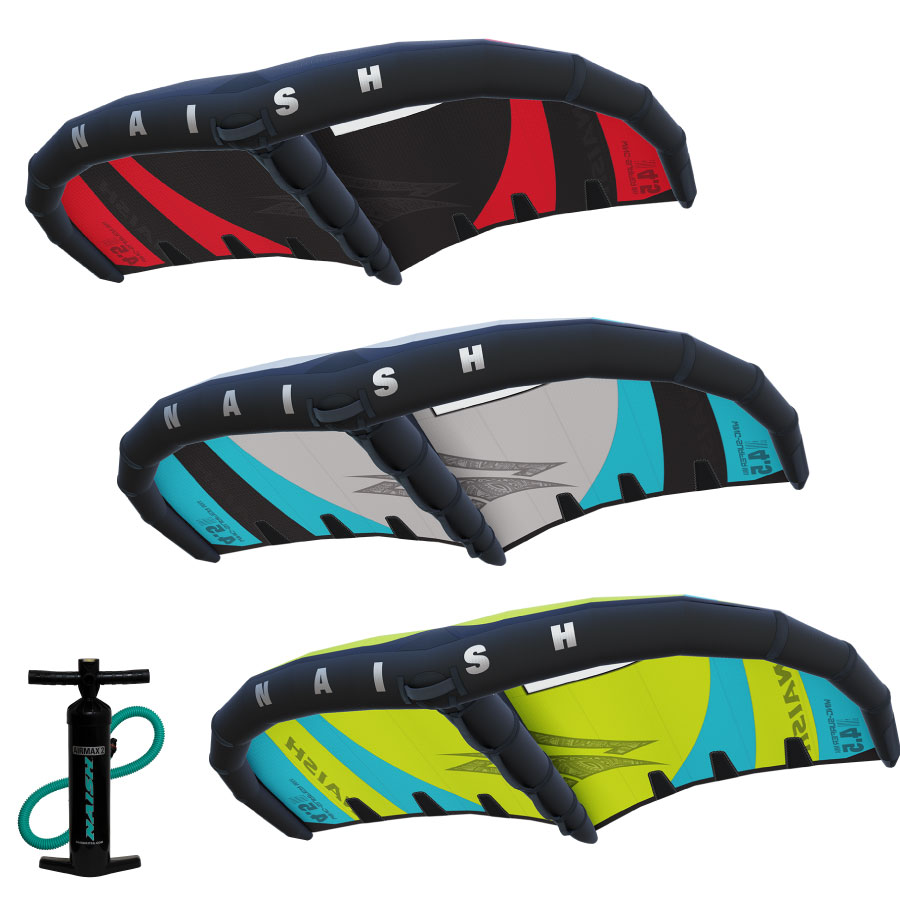 Naish S27 Wing-Surfer MK4 3 Wing Quiver + Free Pump Package