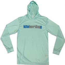 Kiteboarding.com Hooded Long Sleeve Water Jersey - Mint