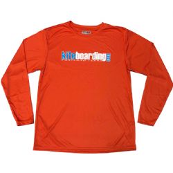 Kiteboarding.com Long Sleeve Water Jersey - Athletic Orange