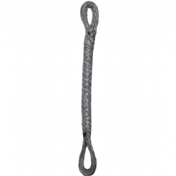 Slingshot Pigtail loop-loop, 4 inches, Grey (set of 2)